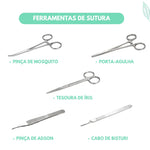 Livre-Saúde-Kit-de-Treinamento-de-Suturas-Cirúrgicas