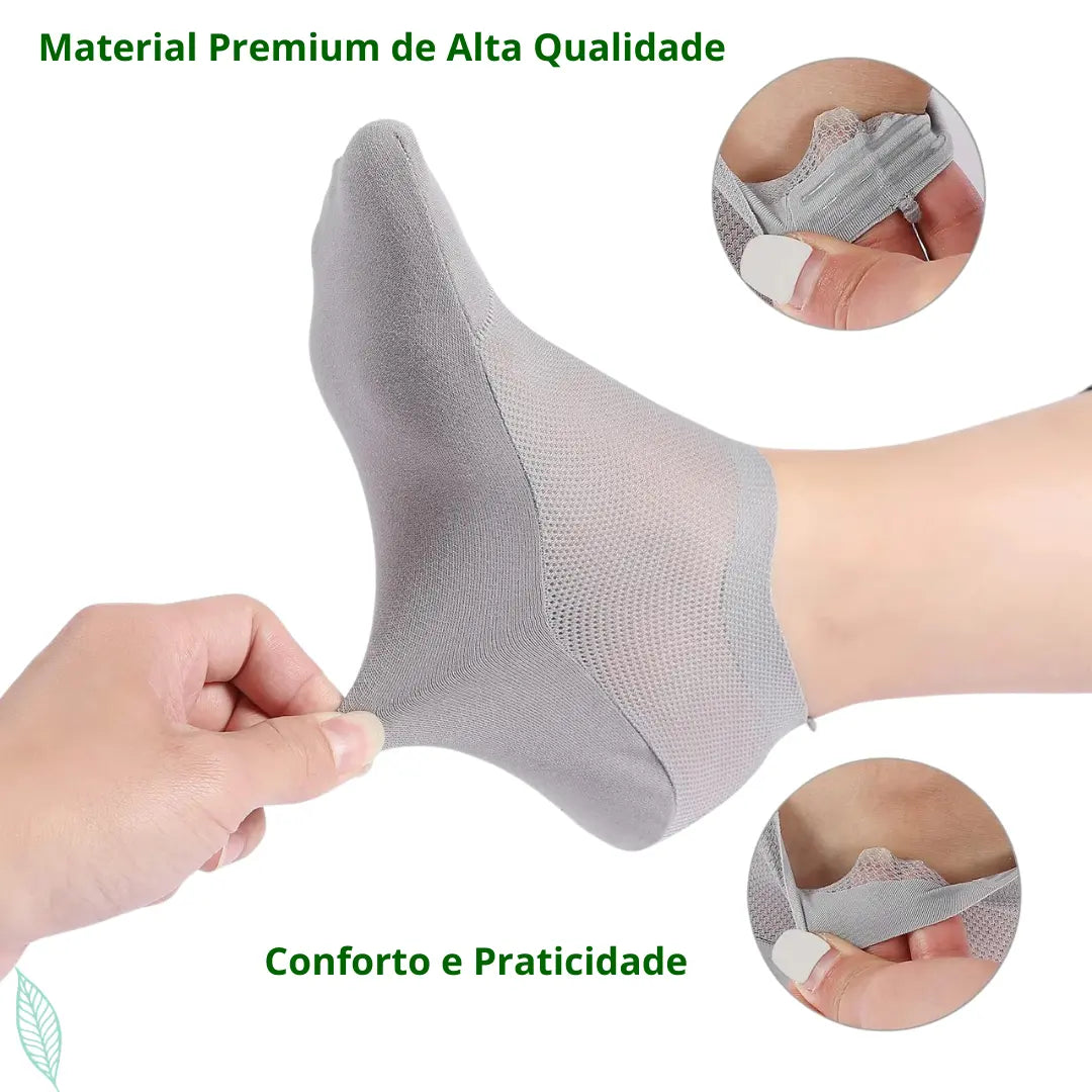 Meia Premium Ultrafina Invisível FreeConforto Free Saúde